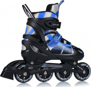 Rolki Nils Extreme NH18366A z wymienną płozą regulowane czarno-niebieskie r. 39-42 15