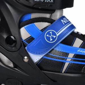 Rolki Nils Extreme NH18366A z wymienną płozą regulowane czarno-niebieskie r. 39-42 18