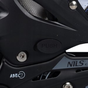 Rolki Nils Extreme NH18366A z wymienną płozą regulowane czarno-niebieskie r. 39-42 21