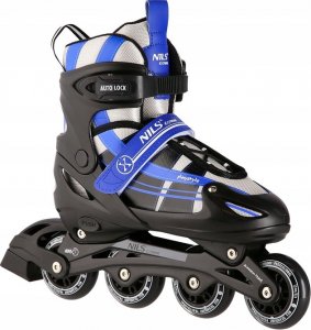 Rolki Nils Extreme NH18366A z wymienną płozą regulowane czarno-niebieskie r. 39-42 3