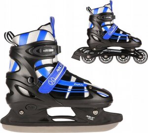 Rolki Nils Extreme NH18366A z wymienną płozą regulowane czarno-niebieskie r. 39-42 4