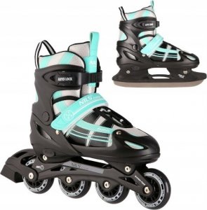 Rolki Nils Extreme NH18366A z wymienną płozą regulowane miętowe r. 31-34 11