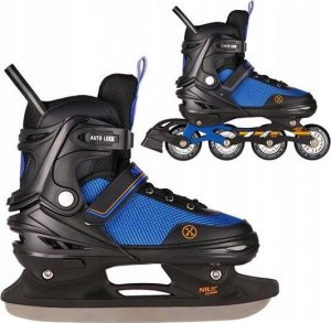 Rolki Nils Extreme NH18188A z wymienną płozą regulowane niebieskie r. 34-38 2