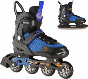 Rolki Nils Extreme NH18188A z wymienną płozą regulowane niebieskie r. 34-38 10