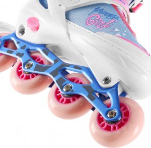 Rolki Nils Extreme NA18168A rekreacyjne regulowane białe r. 35-38 6