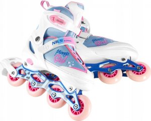 Rolki Nils Extreme NA18168A rekreacyjne regulowane białe r. 39-42 7