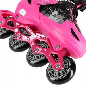 Rolki Nils Extreme NA18137A rekreacyjne regulowane różowe r. 31-34 5