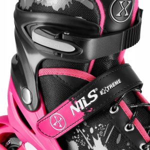 Rolki Nils Extreme NA18137A rekreacyjne regulowane różowe r. 39-42 5