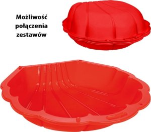 Woopie Piaskownica Basen Muszelka Czerwona 3w1 Suchy Basen 1 szt. 3