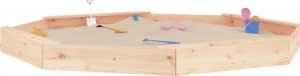 vidaXL vidaXL Piaskownica z siedziskami, ośmiokątna, drewno sosnowe 3