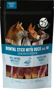 Pet Republic PetRepublic gryzak dentystyczny z kaczką dla psa 100g M 1