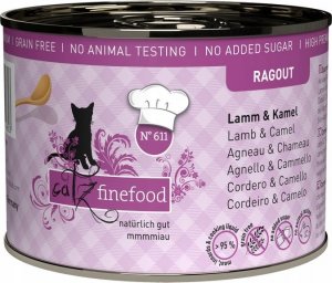 Catz Finefood Catz Finefood Ragout N.611 Jagnięcina i Wielbłąd puszka 190g 1