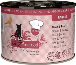 Catz Finefood Catz Finefood Ragout N.603 Gęś i Indyk puszka 190g 1