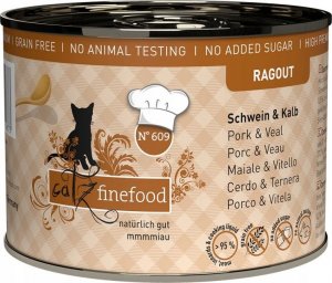 Catz Finefood Catz Finefood Ragout N.609 Wieprzowina i Cielęcina puszka 190g 1