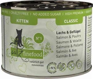 Catz Finefood Catz Finefood Classic Kitten N.05 Łosoś i drób puszka 200g 1