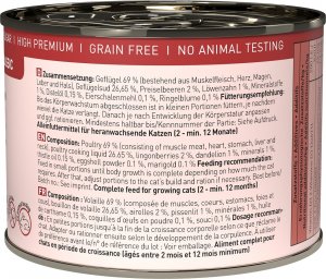 Catz Finefood Catz Finefood Classic Kitten N.03 Drób puszka 200g 2