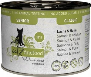 Catz Finefood Catz Finefood Classic Senior N.05 Łosoś i kurczak puszka 200g 1