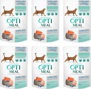 Optimeal Sterylny z łososiem 85g 2