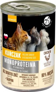 TRITON PetRepublic karma monoproteinowa z kurczaka dla kota, kawałki w sosie 400g 1