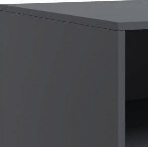 vidaXL Szafki pod telewizor, 2 szt., antracytowe, 67x39x44 cm, stalowe 10