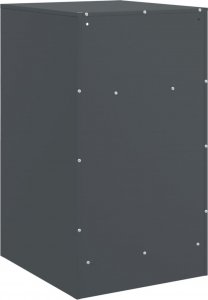 vidaXL Szafki nocne, 2 szt., antracytowe, 34,5x39x62 cm, stal 9