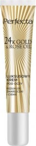 Perfecta Perfecta 24K Gold & Rose Oil luksusowy krem przeciwzmarszczkowy pod oczy 15ml 1