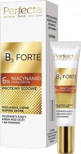 Perfecta Perfecta B3 Forte rozświetlający krem pod oczy i na powieki z 6% niacynamidem 15ml 1