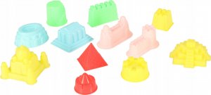 KIK Piasek kinetyczny w pudełku 1kg piaskownica 27el. 9