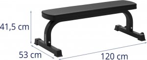 Ławka ławeczka treningowa prosta do ćwiczeń do 150 kg Ławka ławeczka treningowa prosta do ćwiczeń do 150 kg 6