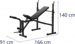 Ławka ławeczka treningowa pod sztangę regulowana do 100 kg Ławka ławeczka treningowa pod sztangę regulowana do 100 kg 6
