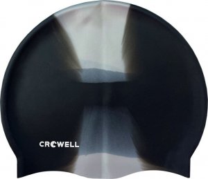 Crowell Czepek pływacki silikonowy Crowell Multi Flame czarno-szary kol.16 1