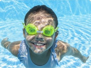 Bestway Okularki do pływania dla dzieci zielone Bestway 21002 4