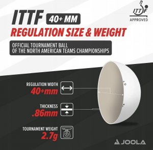 Joola PIŁECZKI DO TENISA STOŁOWEGO JOOLA PRIME 72SZT BIAŁA 5