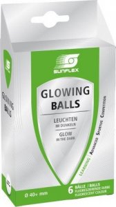 Sunflex Piłeczki do tenisa stołowego SUNFLEX Glowing Balls 6szt. 20613 1