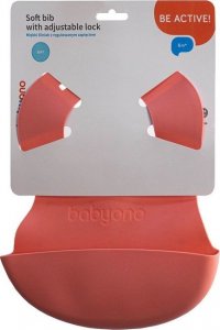 BabyOno 835/04 ŚLINIAK KIESZONKA REGULOWANE ZAPIĘCIE RÓŻOWY 3