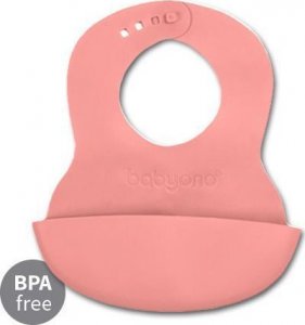 BabyOno 835/04 ŚLINIAK KIESZONKA REGULOWANE ZAPIĘCIE RÓŻOWY 4