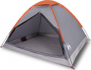 vidaXL vidaXL Namiot turystyczny, 2-os., szaro-pomarańczowy, wodoszczelny 2