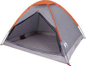 vidaXL vidaXL Namiot turystyczny, 2-os., szaro-pomarańczowy, wodoszczelny 4