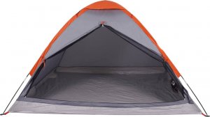 vidaXL vidaXL Namiot turystyczny, 2-os., szaro-pomarańczowy, wodoszczelny 5