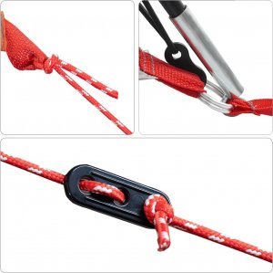 vidaXL Namiot turystyczny, 8-os., pomarańczowy, wodoszczelny 11