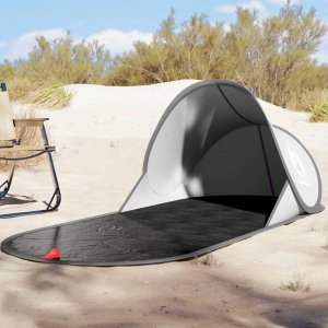 vidaXL vidaXL Namiot plażowy typu pop-up, szary, wodoszczelny 1