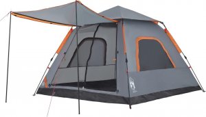 vidaXL Namiot 5-os., szaro-pomarańczowy, szybkie rozkładanie 7