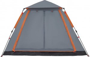 vidaXL Namiot 5-os., szaro-pomarańczowy, szybkie rozkładanie 9