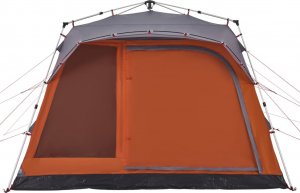 vidaXL Namiot rodzinny, kabinowy, 7-os., szaro-pomarańczowy 5