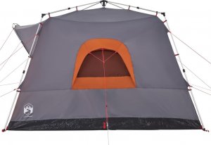 vidaXL Namiot rodzinny, kabinowy, 7-os., szaro-pomarańczowy 7