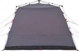 vidaXL Namiot rodzinny, kabinowy, 7-os., szaro-pomarańczowy 8