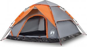 vidaXL Namiot 5-os., szaro-pomarańczowy, szybkie rozkładanie 2