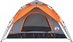 vidaXL Namiot 5-os., szaro-pomarańczowy, szybkie rozkładanie 5