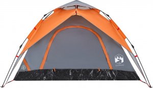 vidaXL Namiot 5-os., szaro-pomarańczowy, szybkie rozkładanie 6