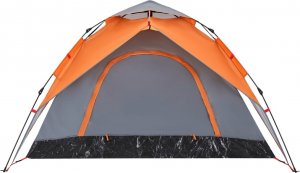vidaXL Namiot 5-os., szaro-pomarańczowy, szybkie rozkładanie 7